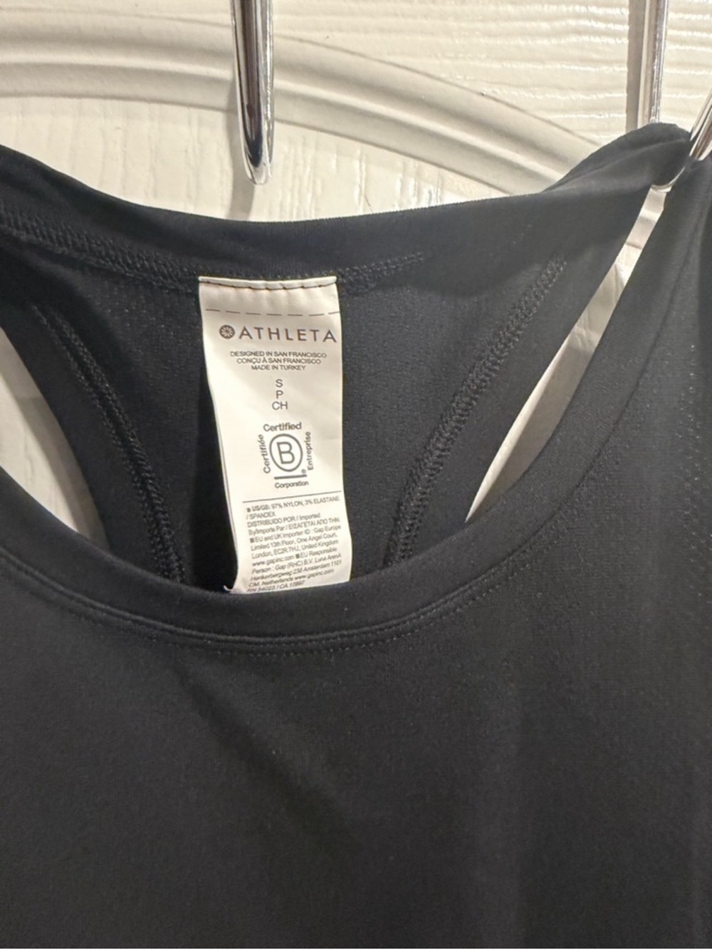 Athleta Black Racerback Crop Tank - Picture 4 of 6